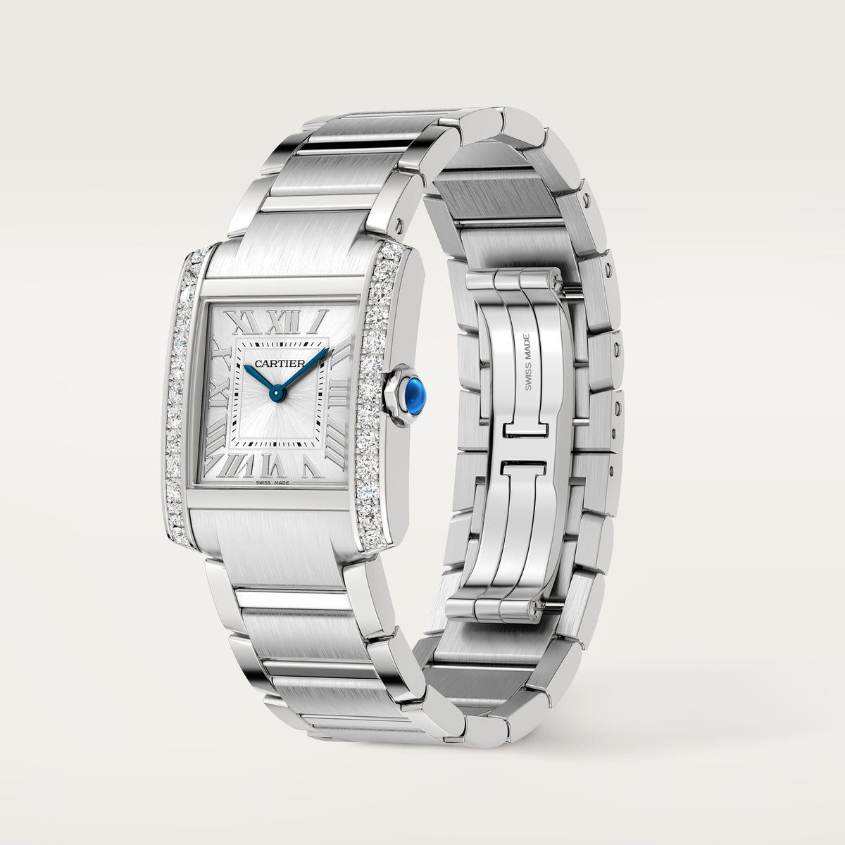 Tank Française Medium Model | 27mm, Steel, Silver Dial, Ref. W4TA0028 - image 3