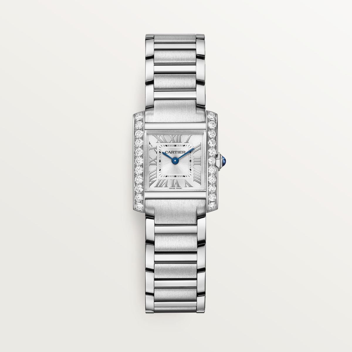 Tank Française Small Model | 21mm, Steel, Silver Dial, Ref. W4TA0029 - image 1