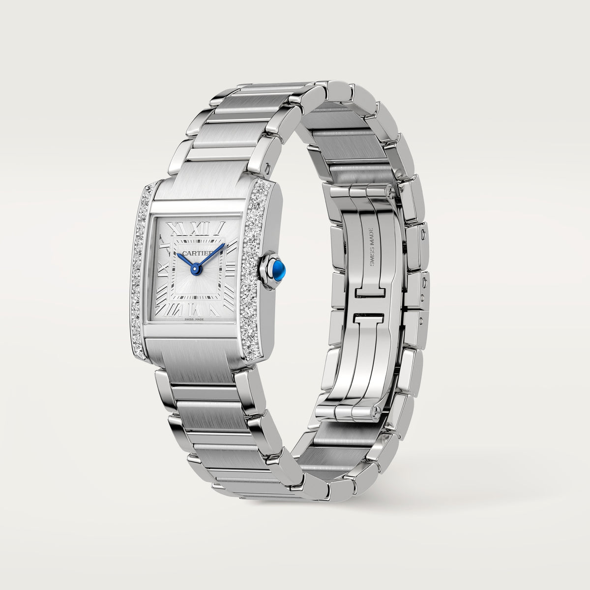 Tank Française Small Model | 21mm, Steel, Silver Dial, Ref. W4TA0029 - image 3