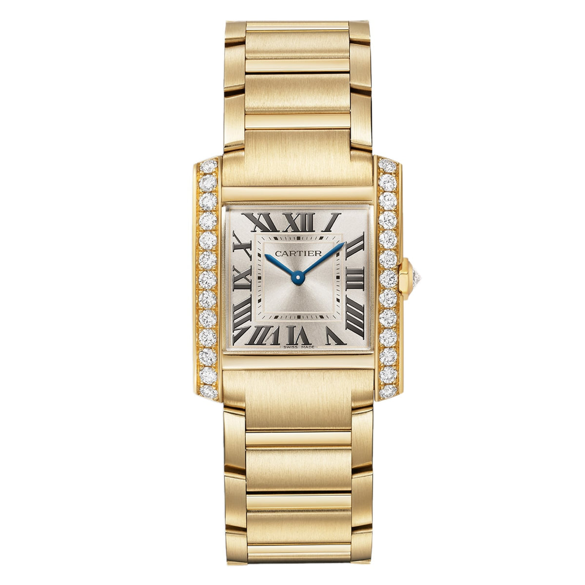 Tank Française Medium Model | 27mm, 18K Yellow Gold, Champagne Dial, Ref. WJTA0061 - image 1