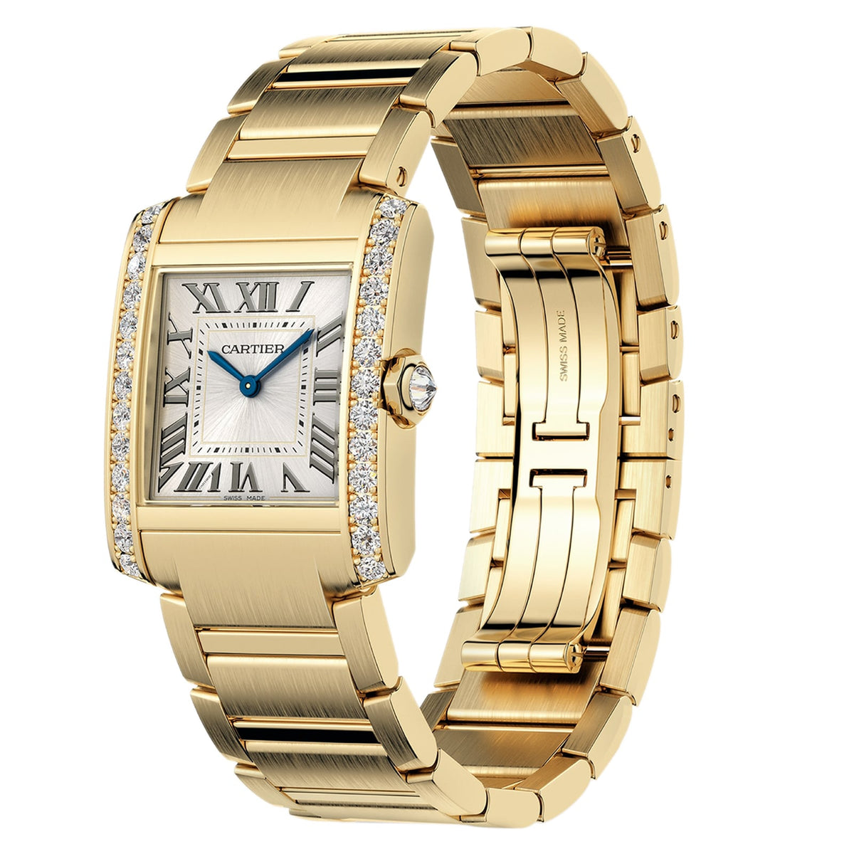 Tank Française Medium Model | 27mm, 18K Yellow Gold, Champagne Dial, Ref. WJTA0061 - image 2