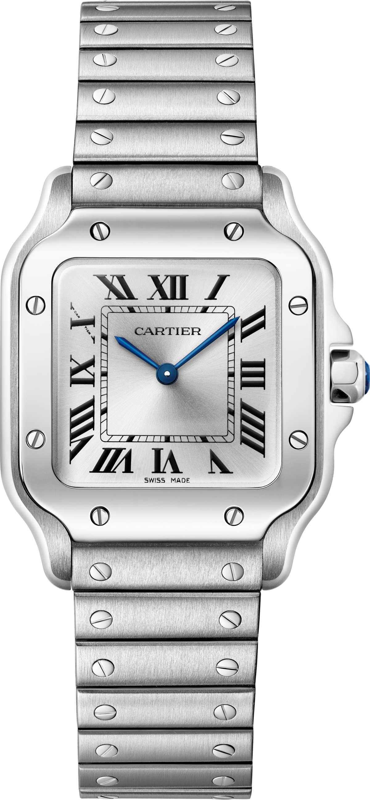 Santos De Cartier | 27mm, Steel, Silver Dial - image 1