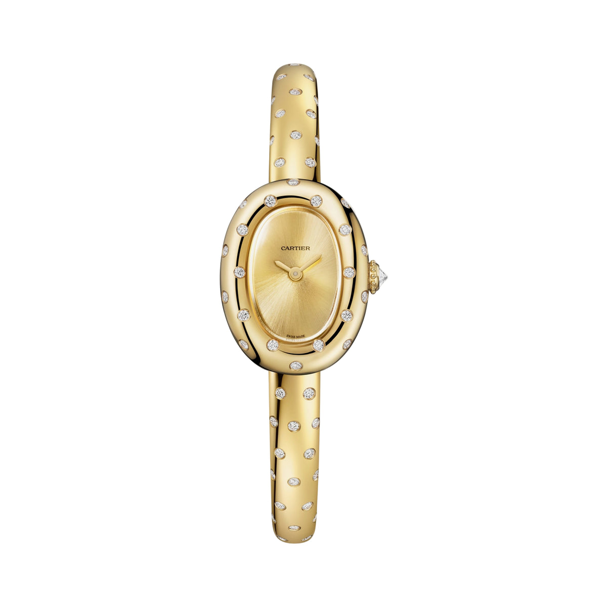 Baignoire Mini Model (Size 15) | 18.5mm, 18K Yellow Gold, Gold Dial - image 1