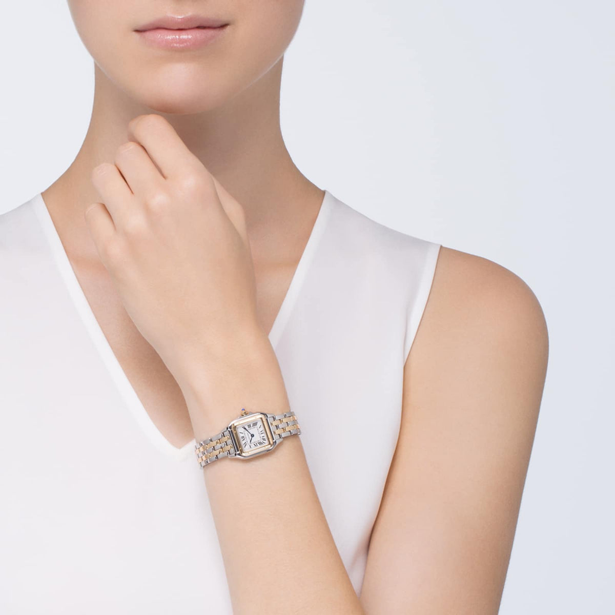 Panthère de Cartier Small Model | 23mm, Two-Tone Steel & 18K Yellow Gold, Silver Dial - image 2