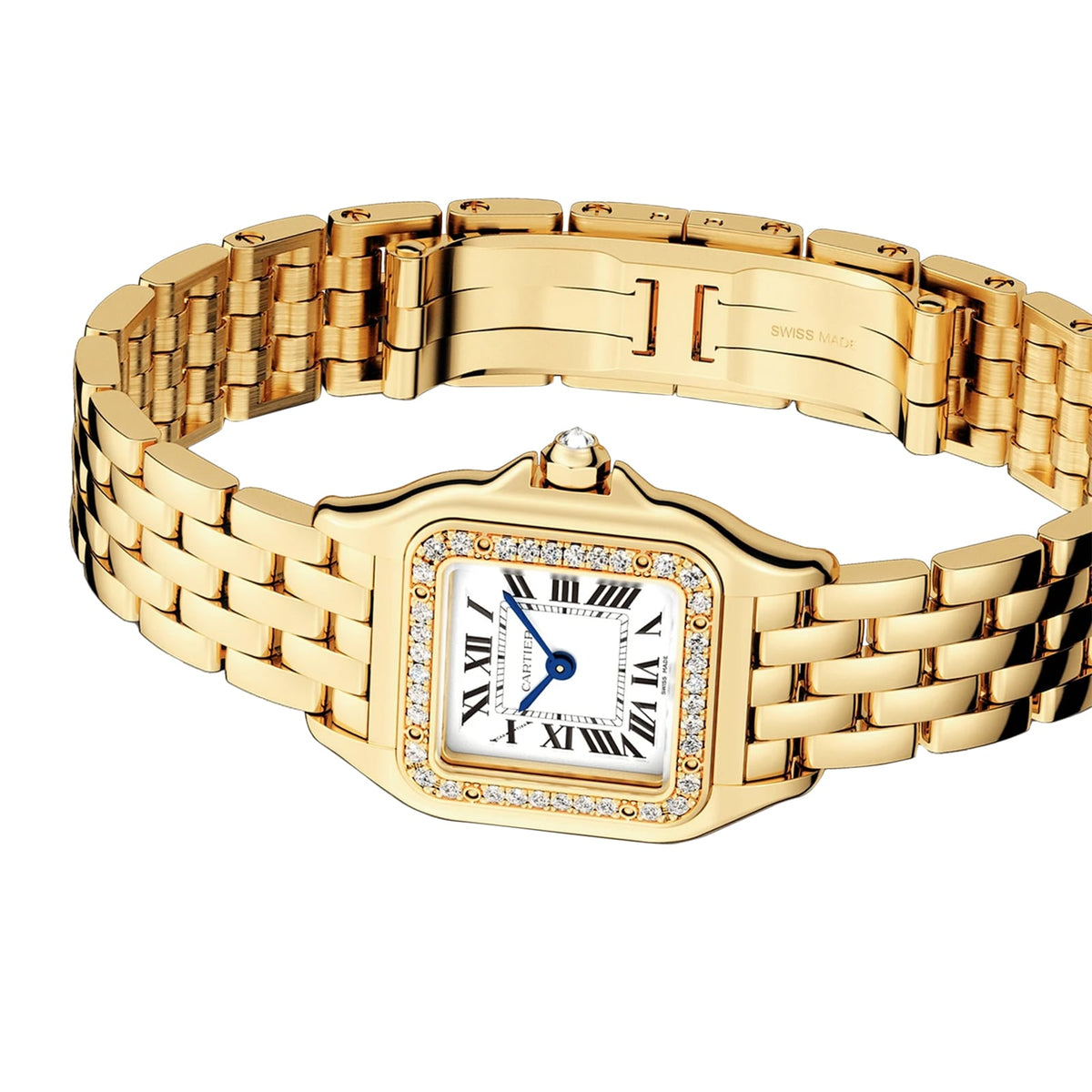Panthère de Cartier Small Model | 22mm, 18K Yellow Gold, Silvered Dial - image 3