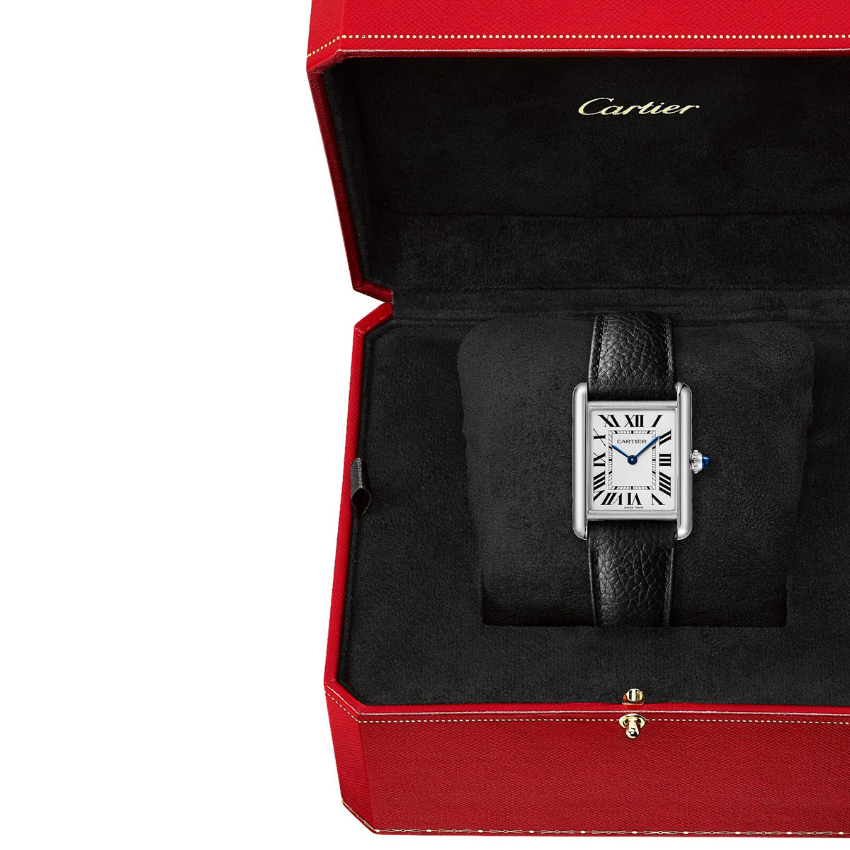 Tank Must Solarbeat™ Large Model | 25.5mm, Steel, Leather, White Dial - image 3