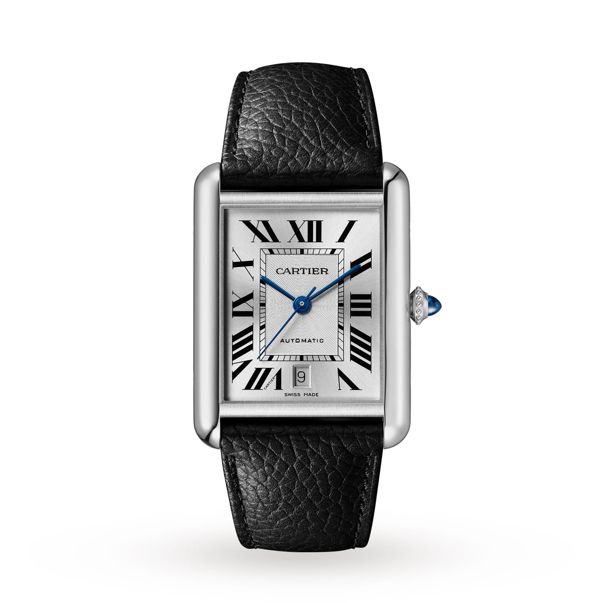 Tank Must de Cartier Extra-Large Model | 41mm, Steel, Leather, White Dial - image 1