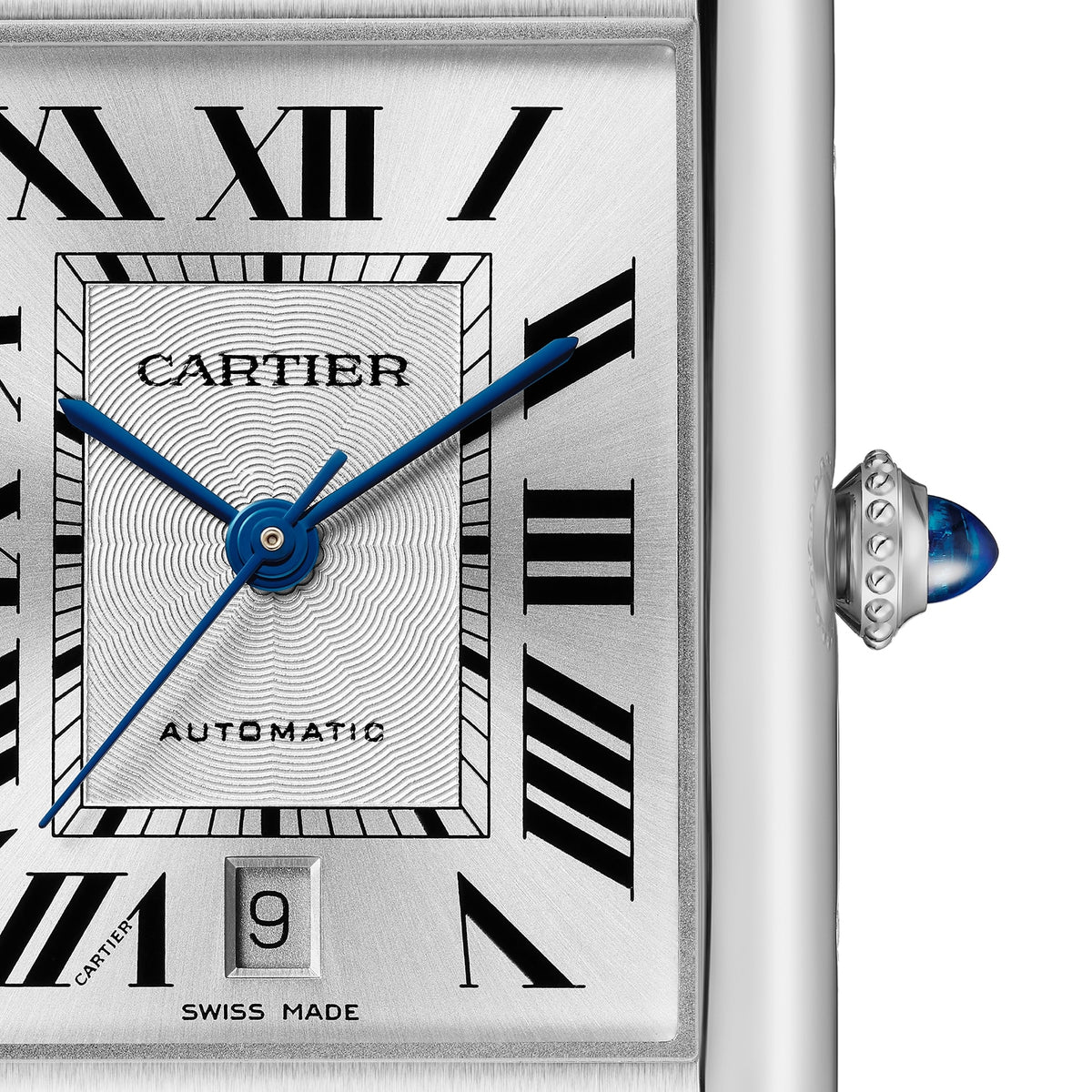 Tank Must de Cartier Extra-Large Model | 41mm, Steel, Leather, White Dial - image 3