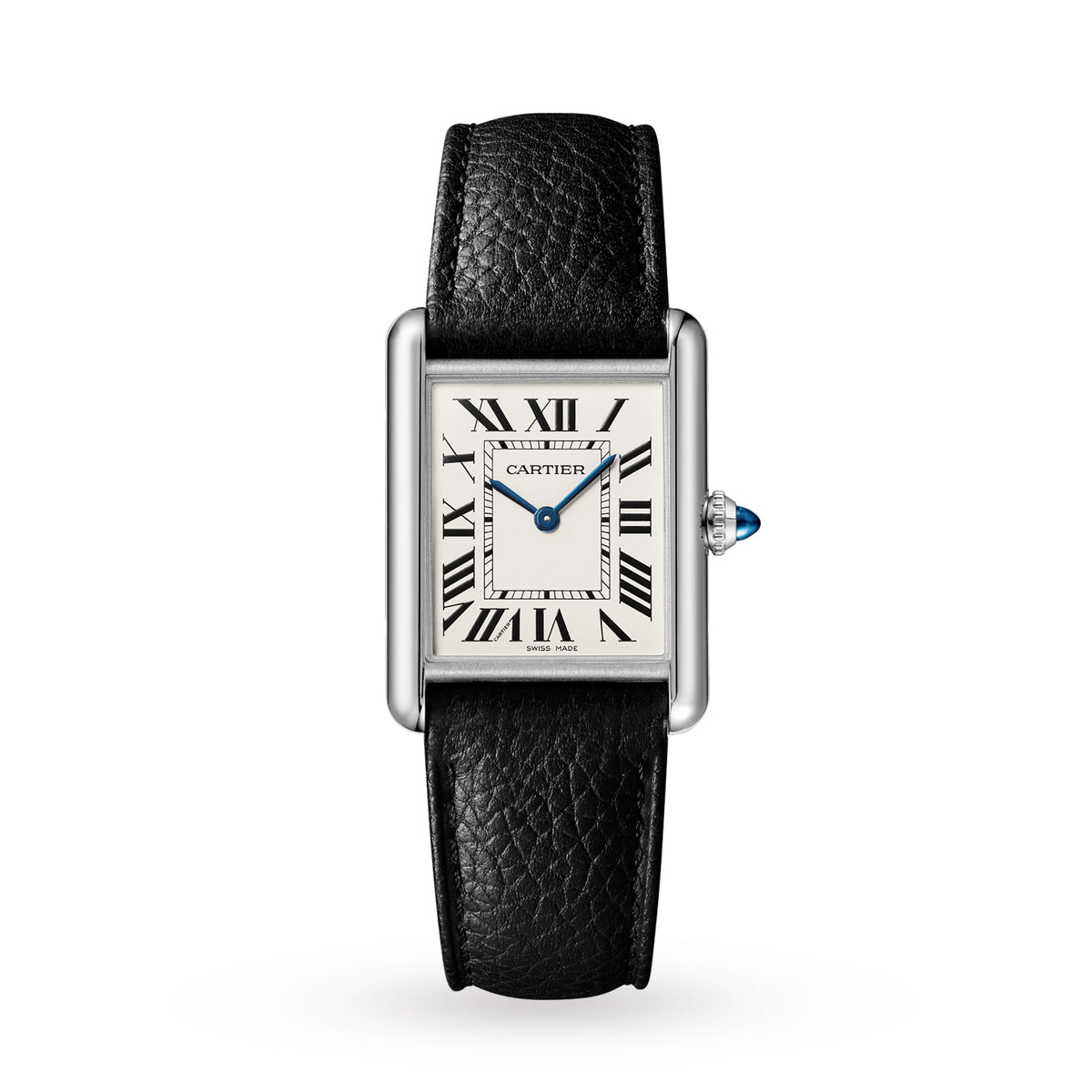 Tank Must de Cartier Large Model | 25.5mm, Steel, Leather, White Dial, Ref. WSTA0136 - image 1