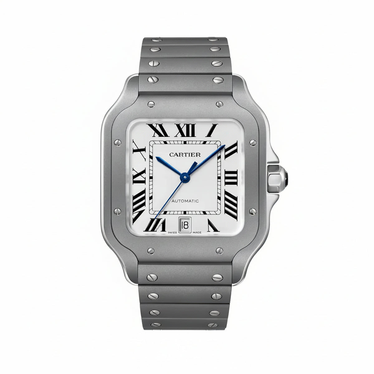 Santos De Cartier Large Model | Titanium, White Dial - image 1