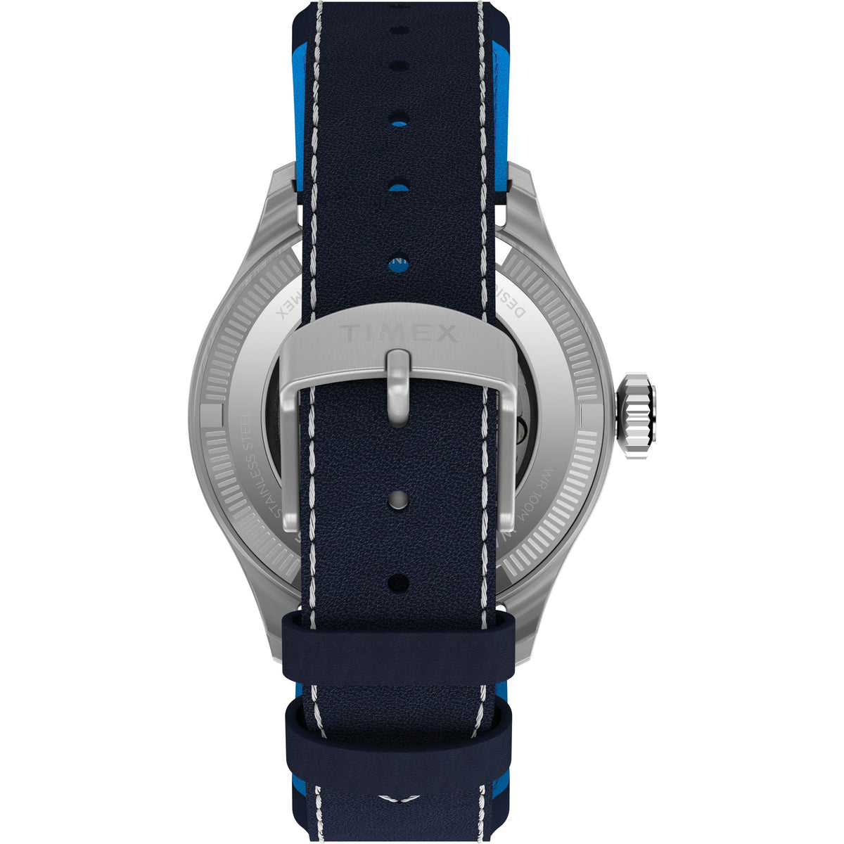 Timex x Pan Am® Waterbury Automatic Ace | 41mm, Steel, Leather, Blue Dial - image 3