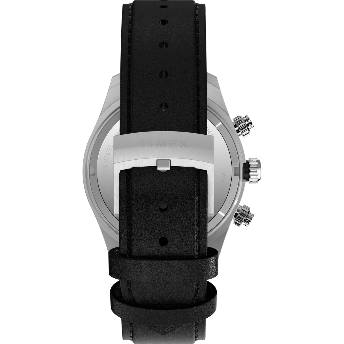 Waterbury Heritage Chronograph | 39mm, Steel, Leather, Silver Dial - image 3