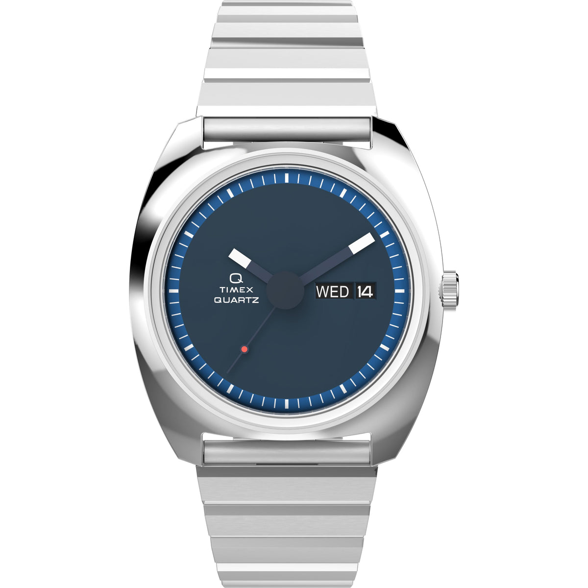 Q Timex 1975 Enigma Reissue | 37mm, Steel, Blue Dial - image 1