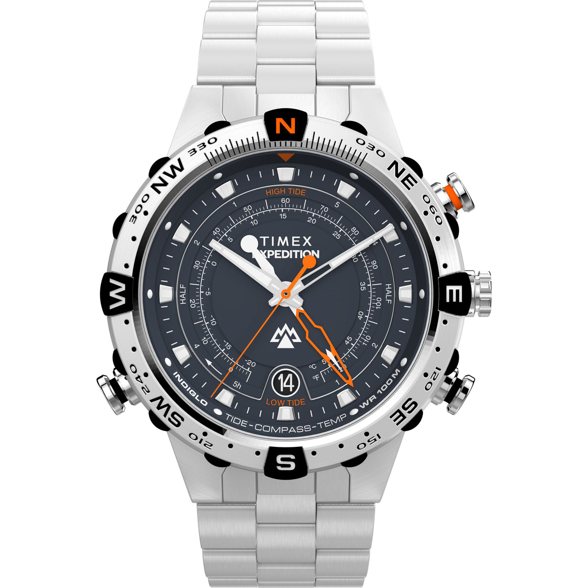 Expedition Tide-Temp-Compass | 45mm, Steel, Blue Dial - image 1