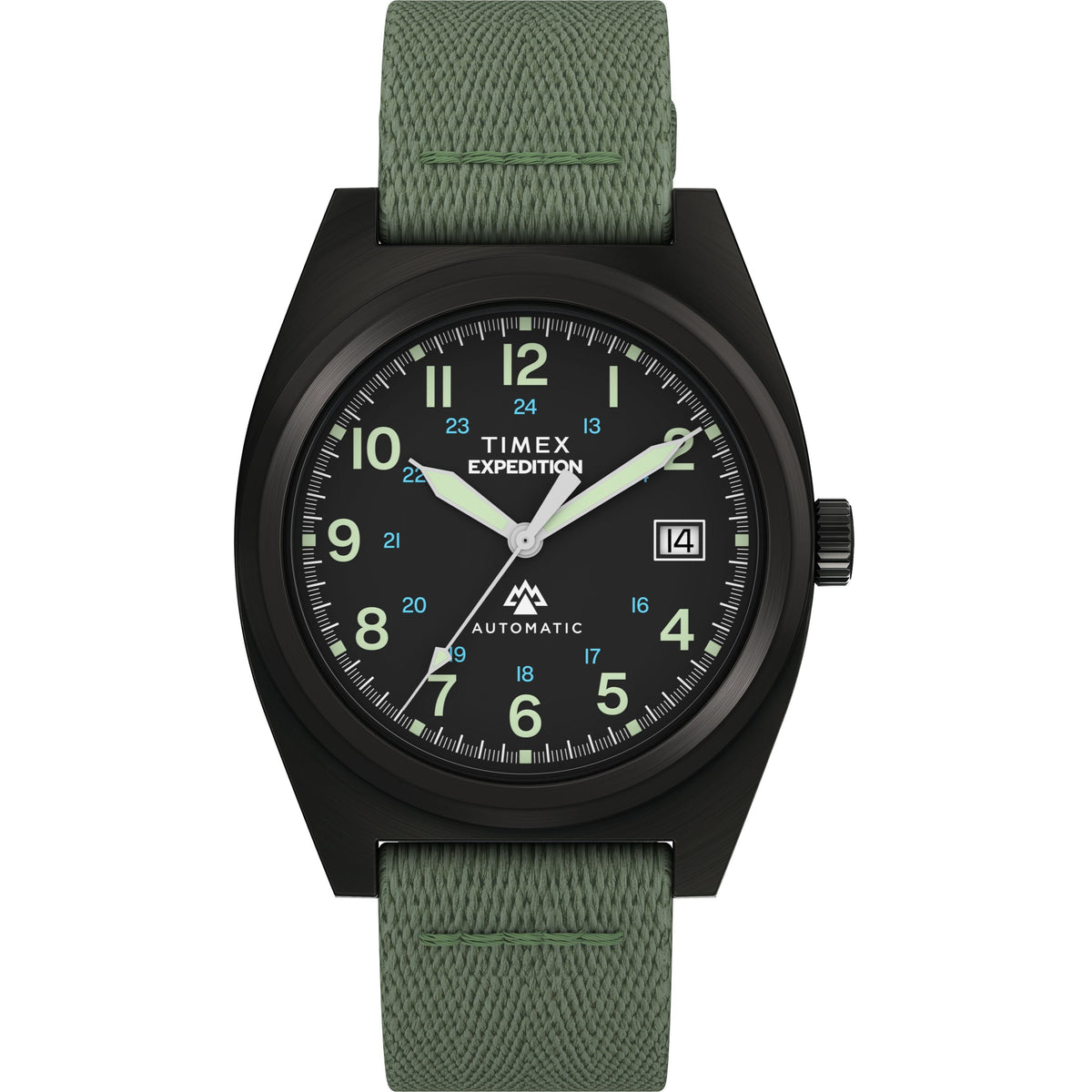 Expedition® Capstone Automatic | 39mm, Steel, Faux Leather, Green Dial - image 1