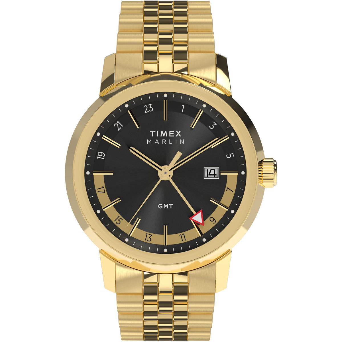 Marlin® Quartz GMT | 40mm, Steel, Black Dial - image 1