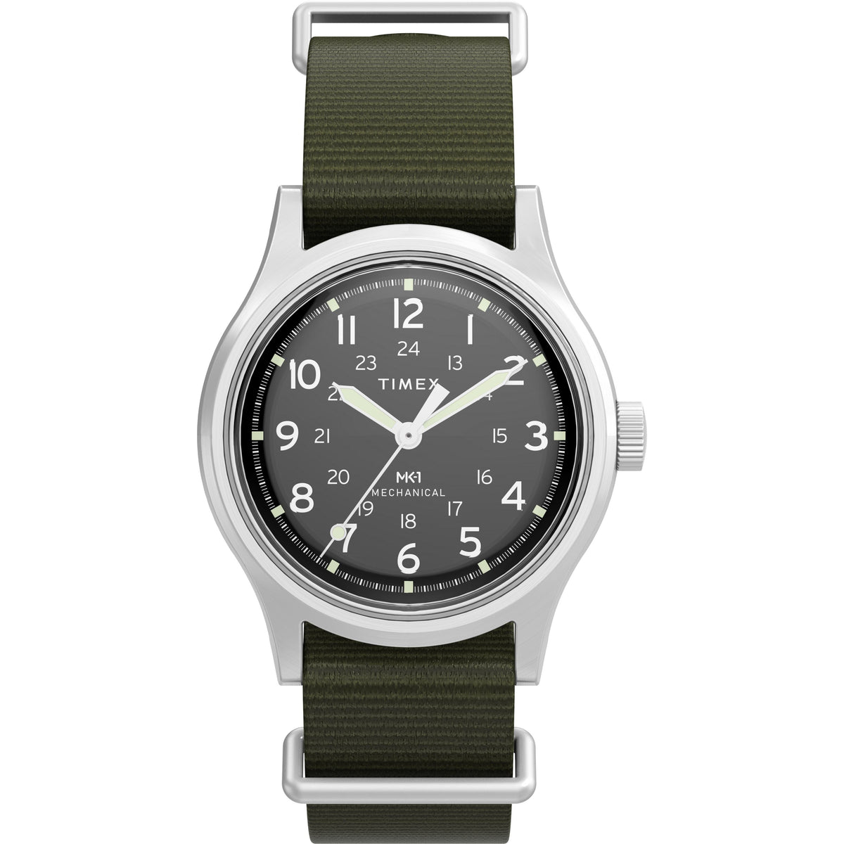 MK1® Hand-Wound | 36mm, Steel, 18K Rose Gold Plated Steel, Black Dial - image 1