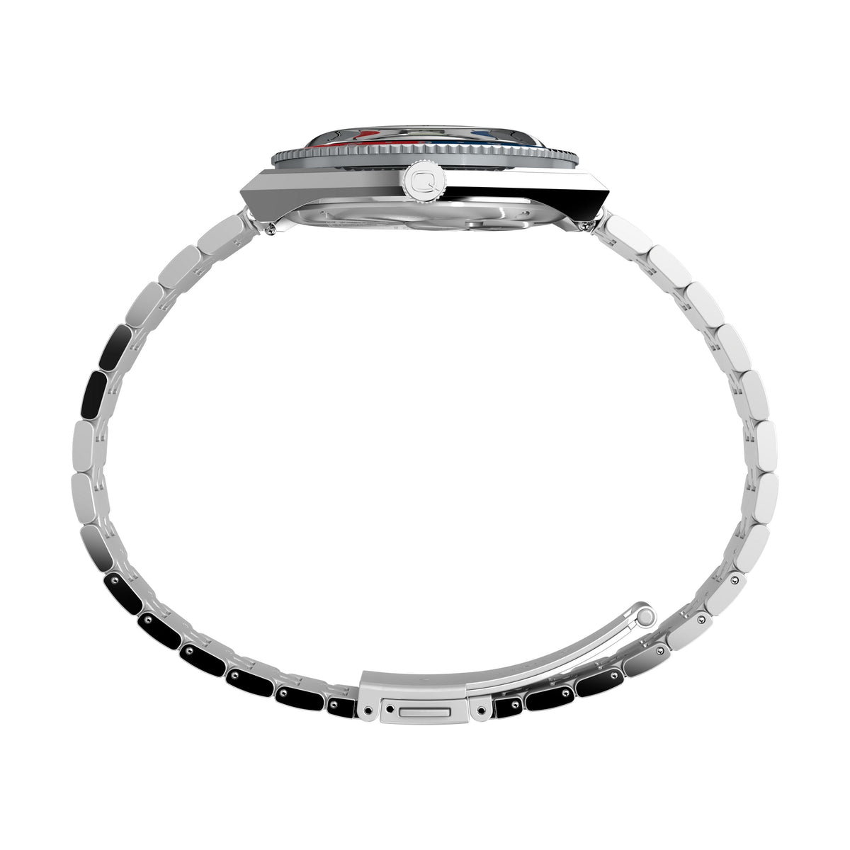 Timex x Peanuts® Q GMT | 38mm, Steel, Silver Dial - image 2