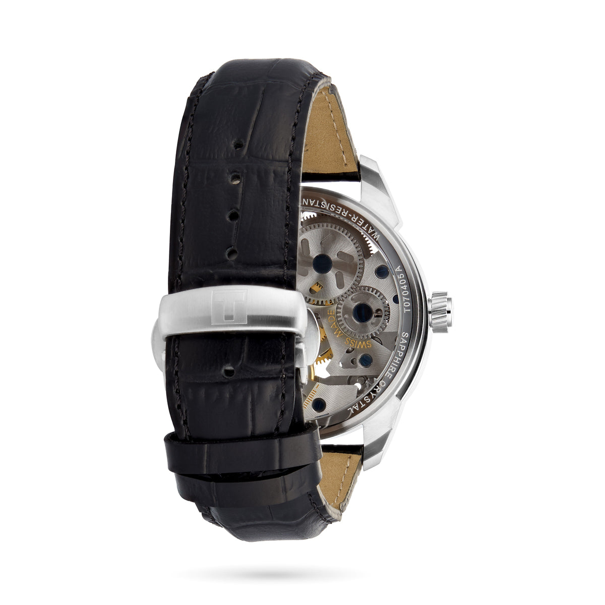 T-Complication Squelette Mechanical | 43mm, Steel, Leather, Silver Dial - image 3