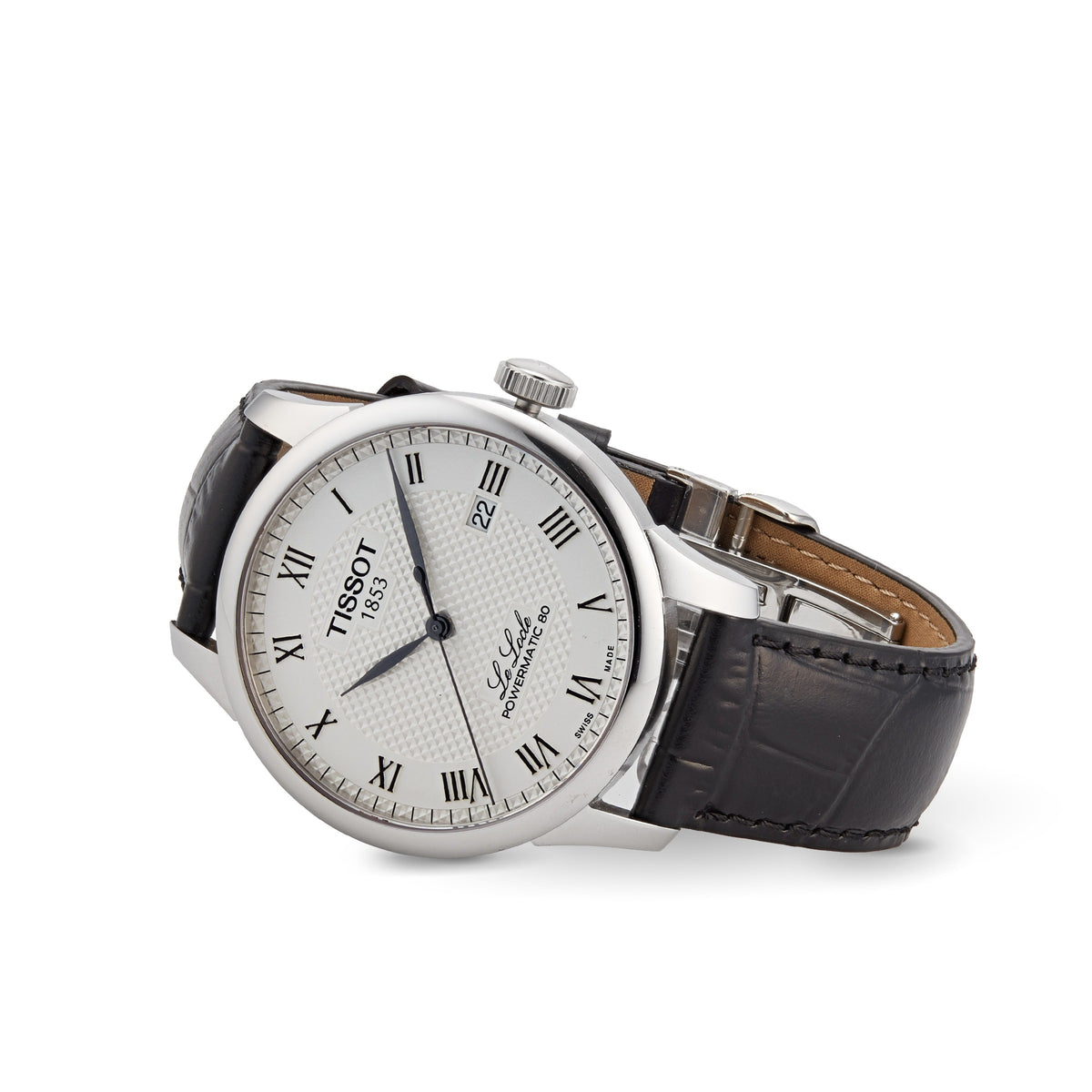 Le Locle Powermatic 80 | 39.5mm, Steel, Leather, Silver Dial - image 2