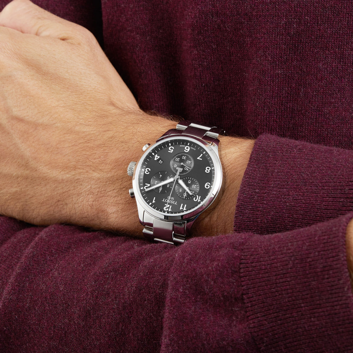 Chrono XL Classic | 45mm, Steel, Black Dial - image 2