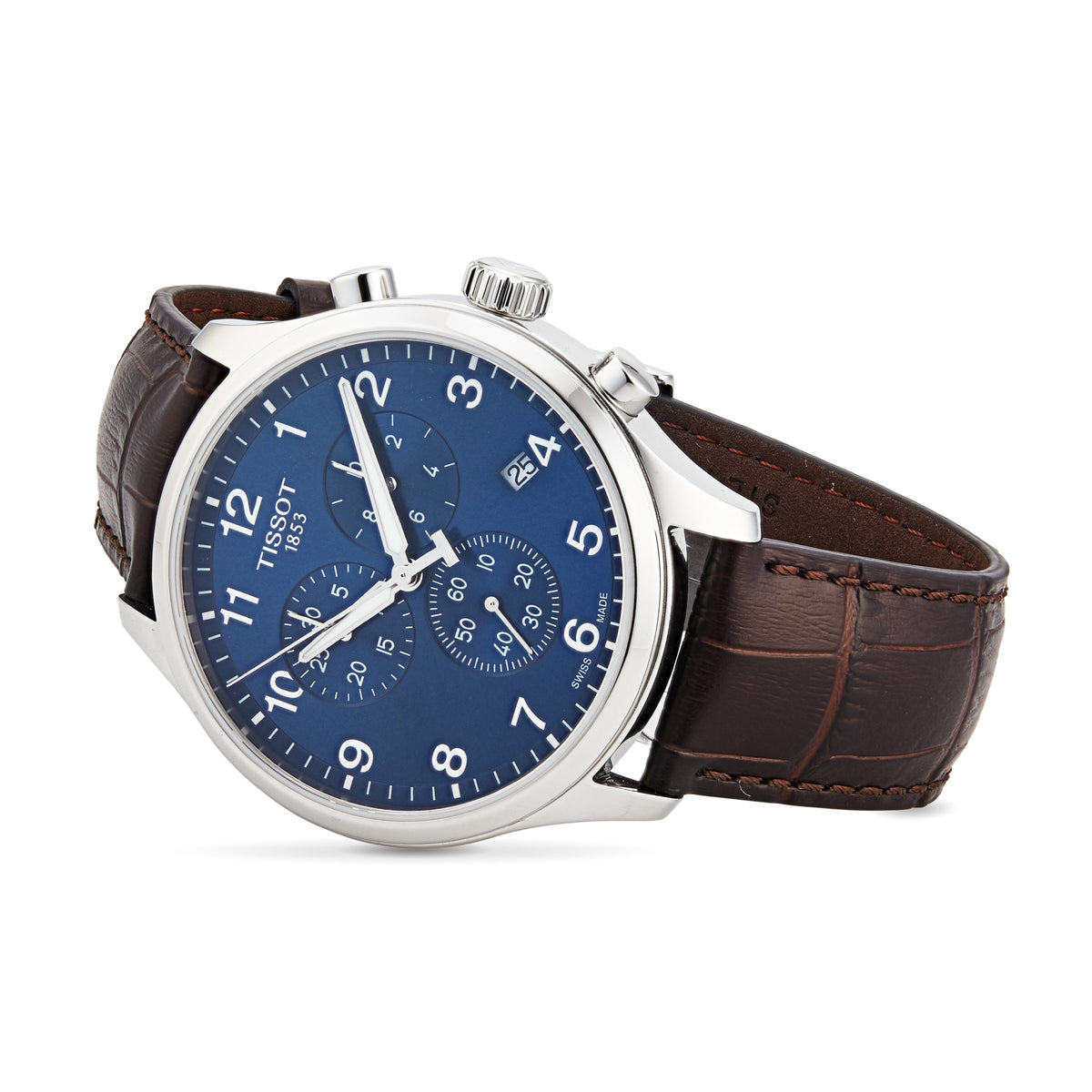 Chrono XL Classic | 45mm, Steel, Leather, Blue Dial, Silver Bezel - image 3