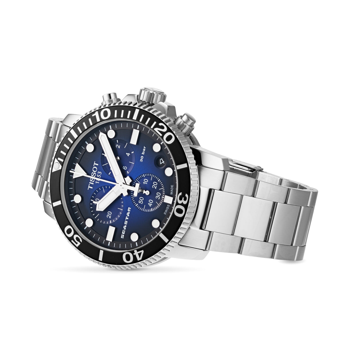 Seastar 1000 Chronograph | 45.5mm, Steel, Blue Dial - image 3