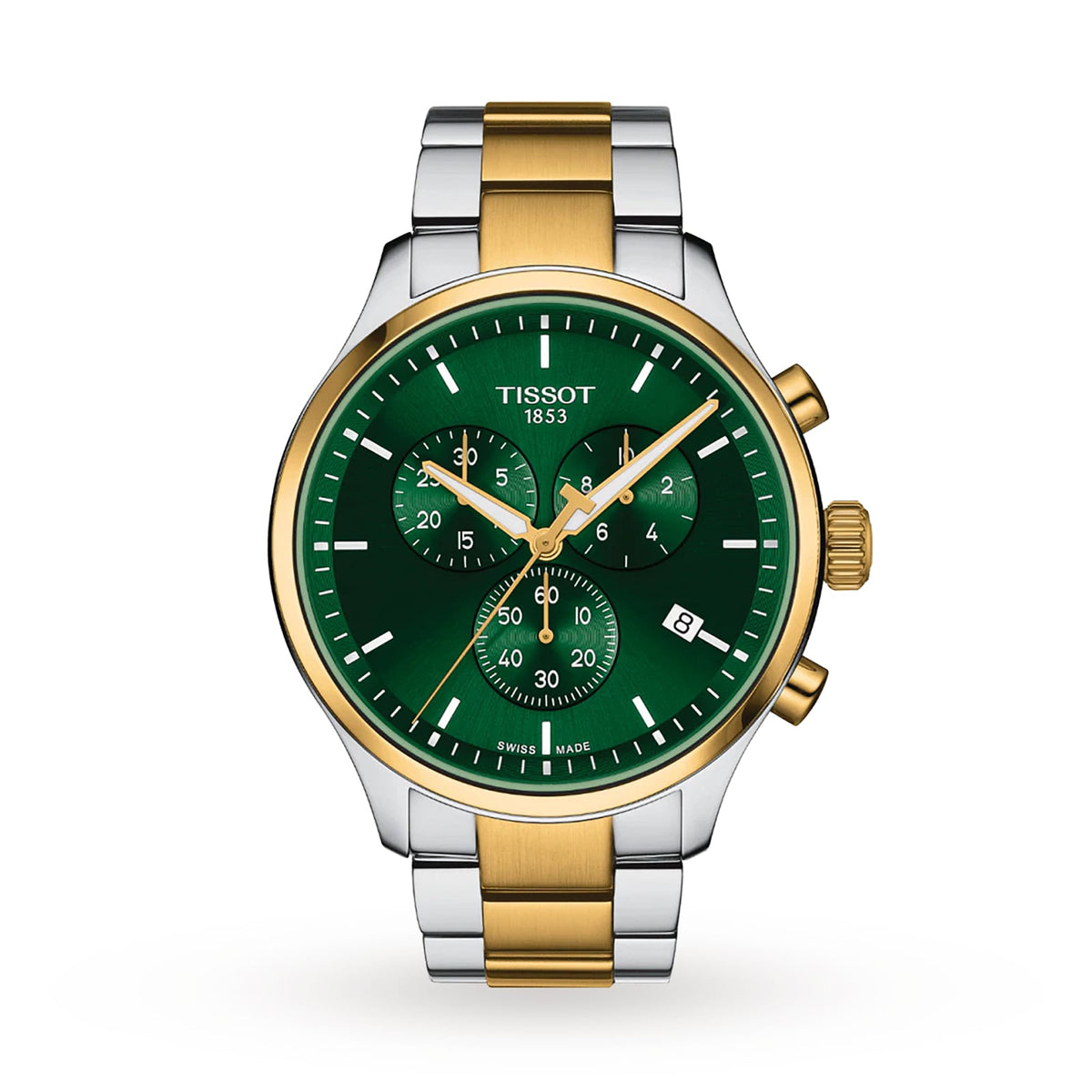 Chrono XL Classic | 45mm, Steel, Two-Tone Steel & PVD Yellow Gold, Green Dial - image 1