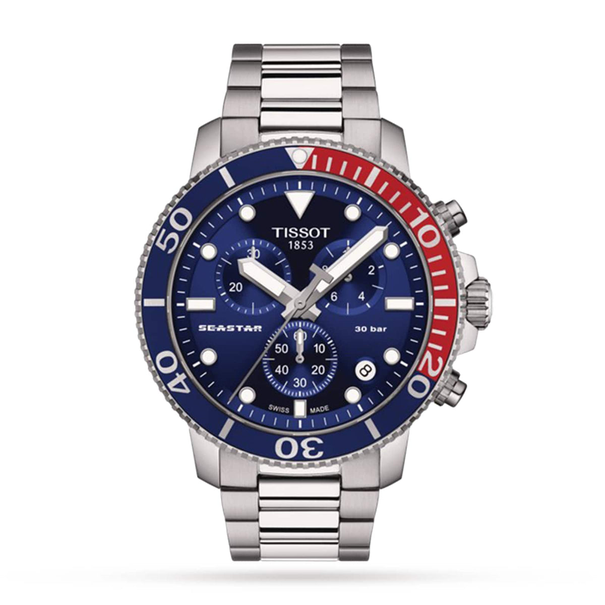 Seastar 1000 Quartz Chronograph | 44.5mm, Steel, Blue Dial - image 1