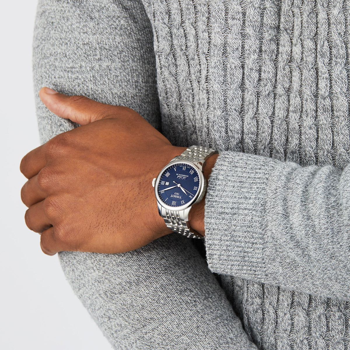 Le Locle Powermatic 80 | 39.5mm, Steel, Blue Dial - image 2