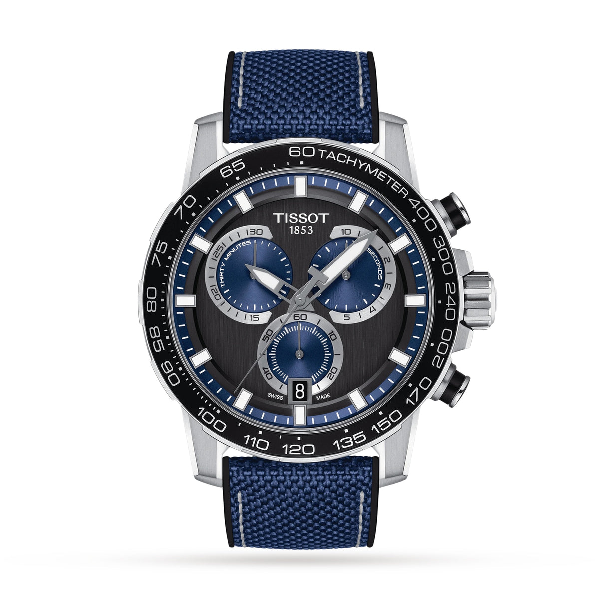 Supersport Chrono | 45.5mm, Steel, CANVAS, Black Dial - image 1