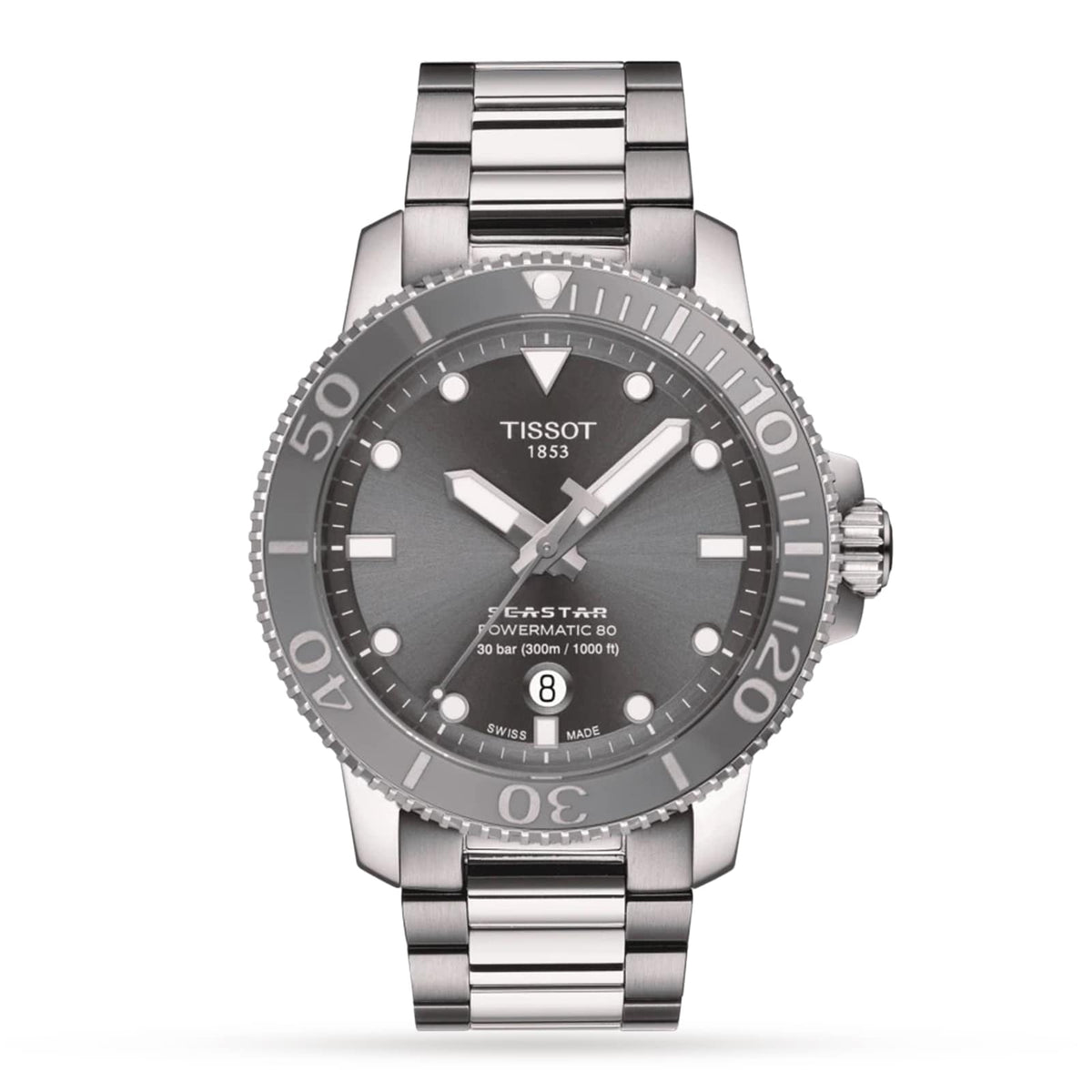 Seastar 1000 Powermatic 80 | 43mm, Steel, Grey Dial - image 1