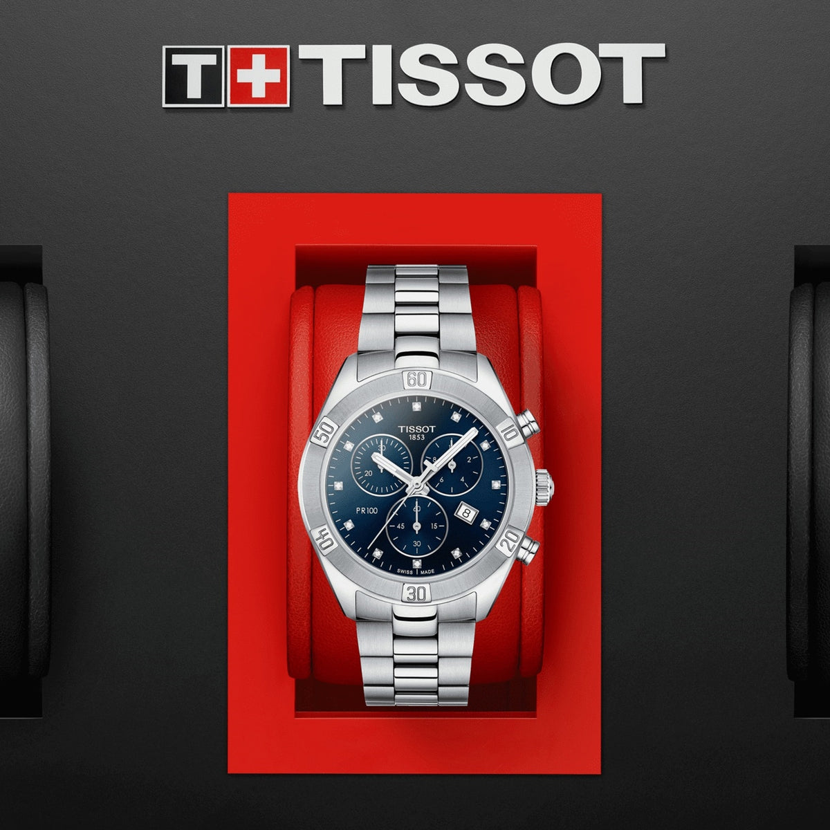 PR 100 Sport Chic Chronograph | 38mm, Steel, Blue Dial - image 2