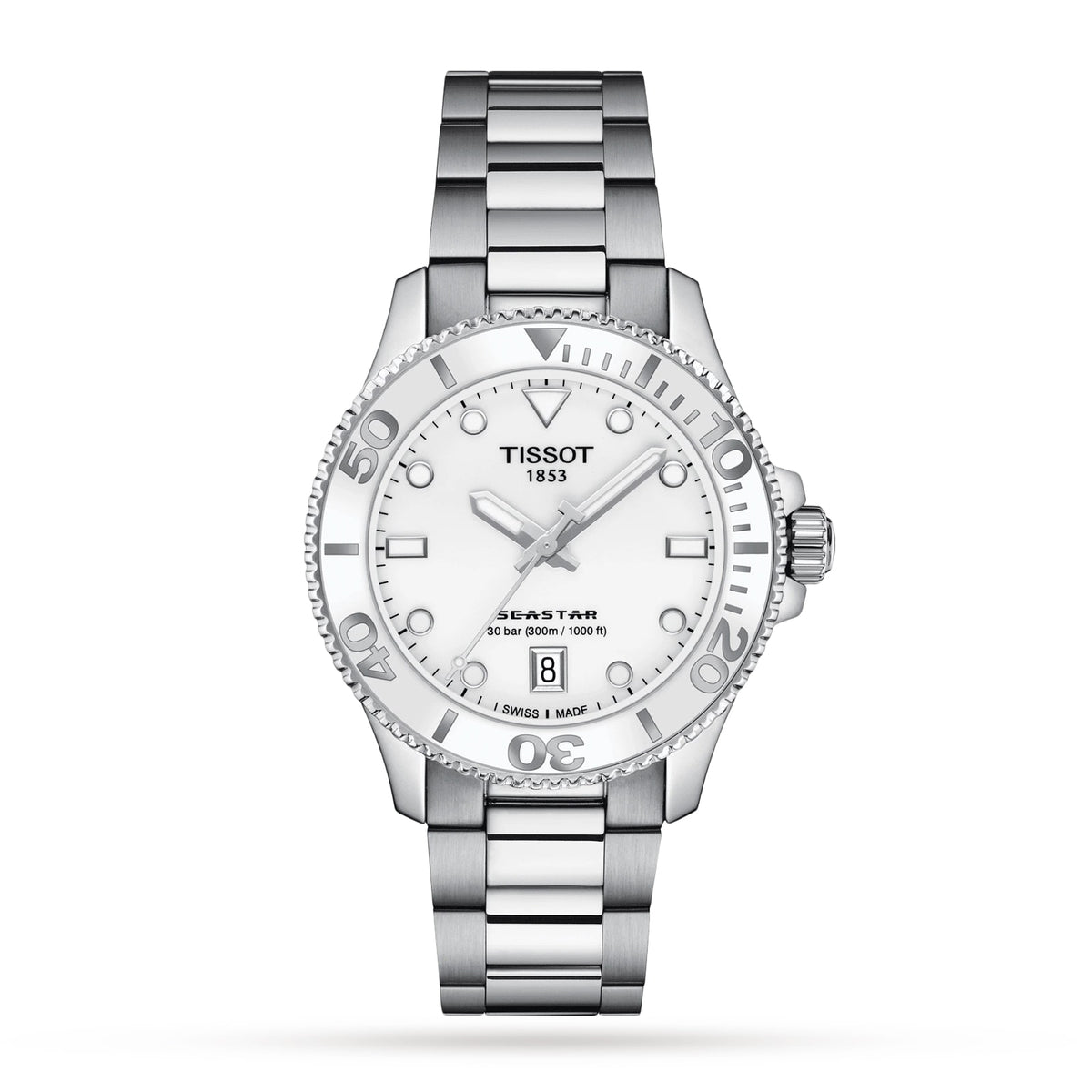 Seastar 1000 | 36mm, Steel, White Dial - image 1