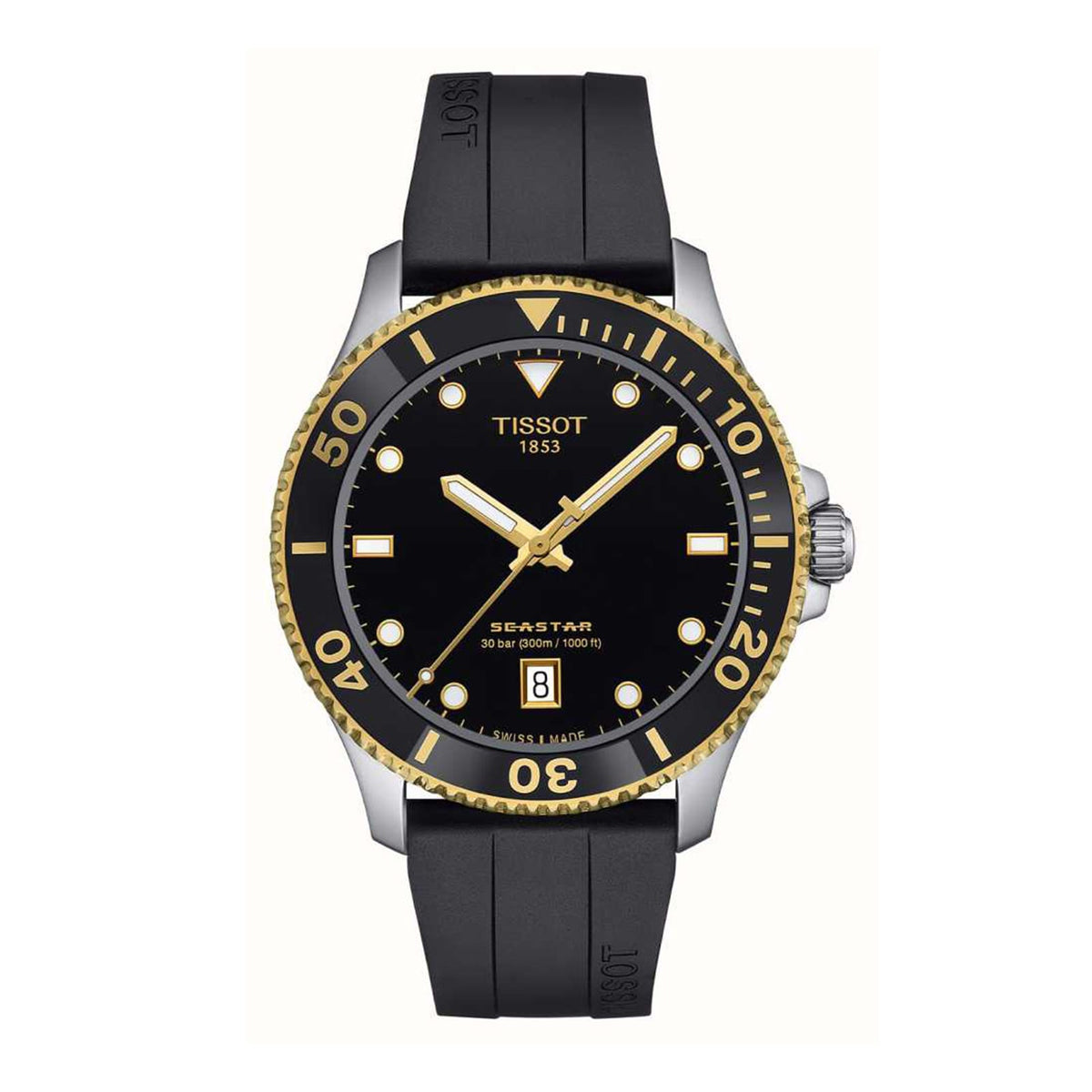 Seastar 1000 | 40mm, Steel, Rubber, Black Dial - image 1