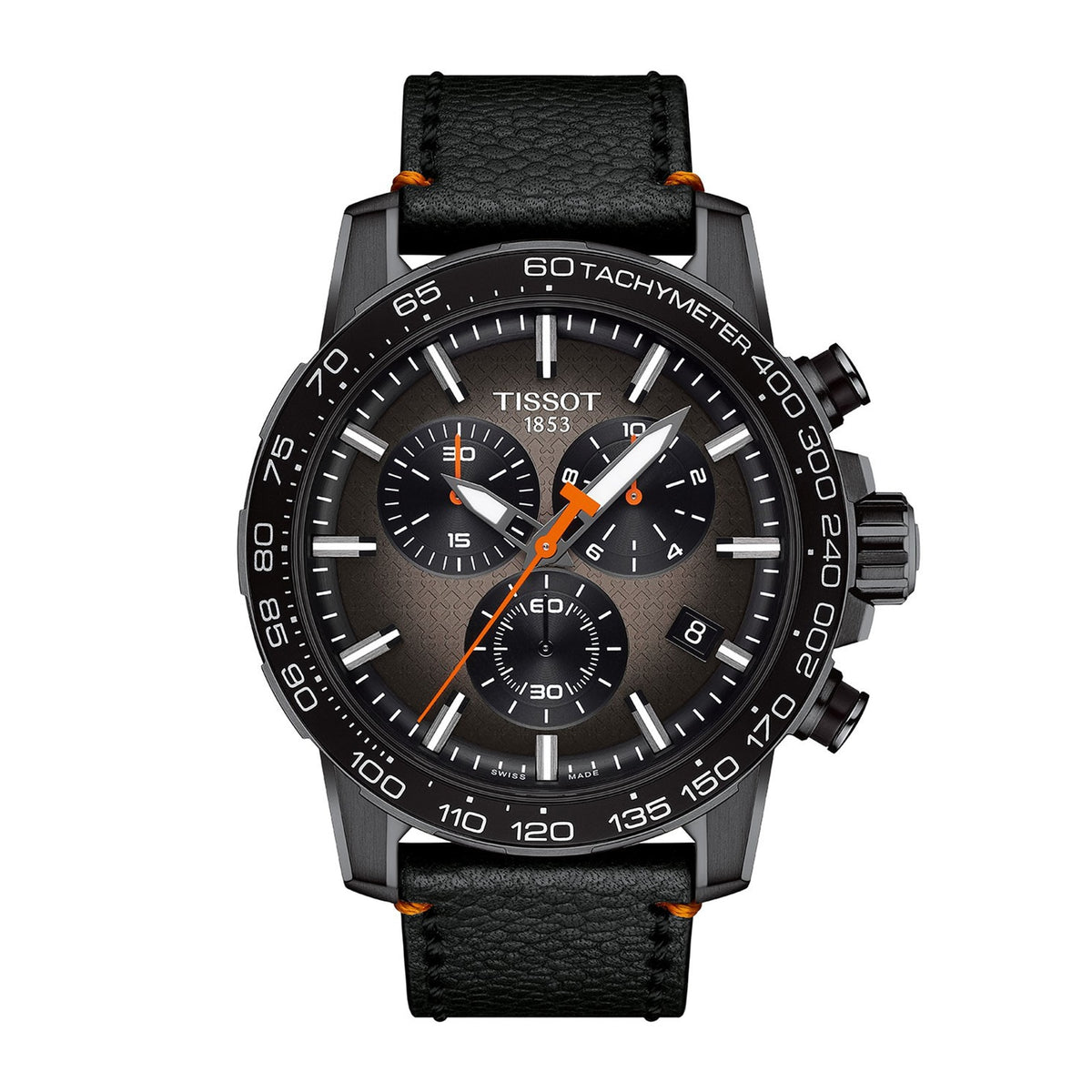 Supersport Chrono Basketball Edition | 45.5mm, Steel & PVD Black, Leather, Black Dial - image 1