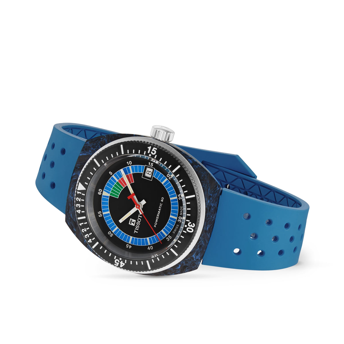 Sideral S Powermatic 80 | 41mm, Carbon Fibre, Rubber, Black Dial - image 3