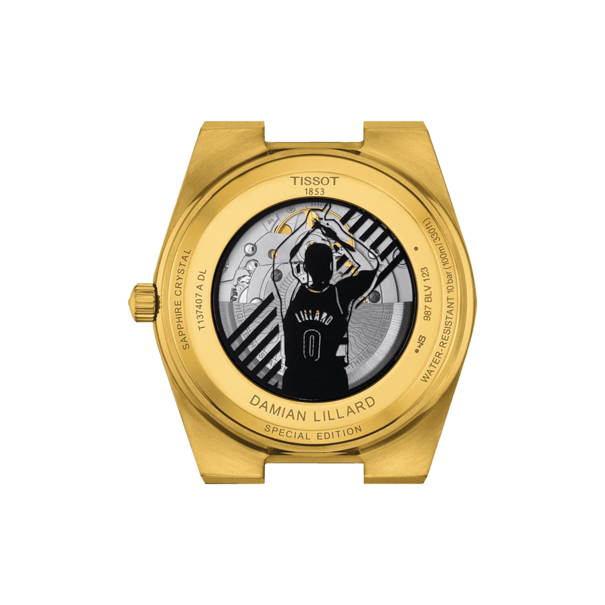 PRX Powermatic 80 Damian Lillard Special Edition | 40mm, Two-Tone Steel & PVD Yellow Gold, Black Dial - image 3