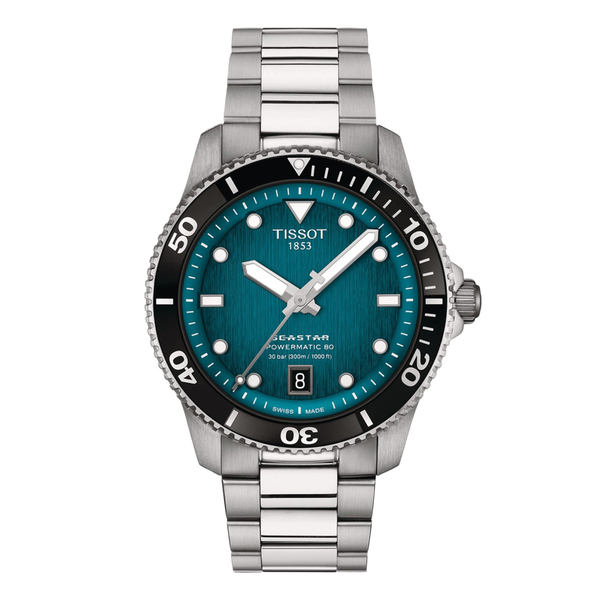 Seastar 1000 Powermatic 80 | 40mm, Steel, Turquoise Dial - image 1