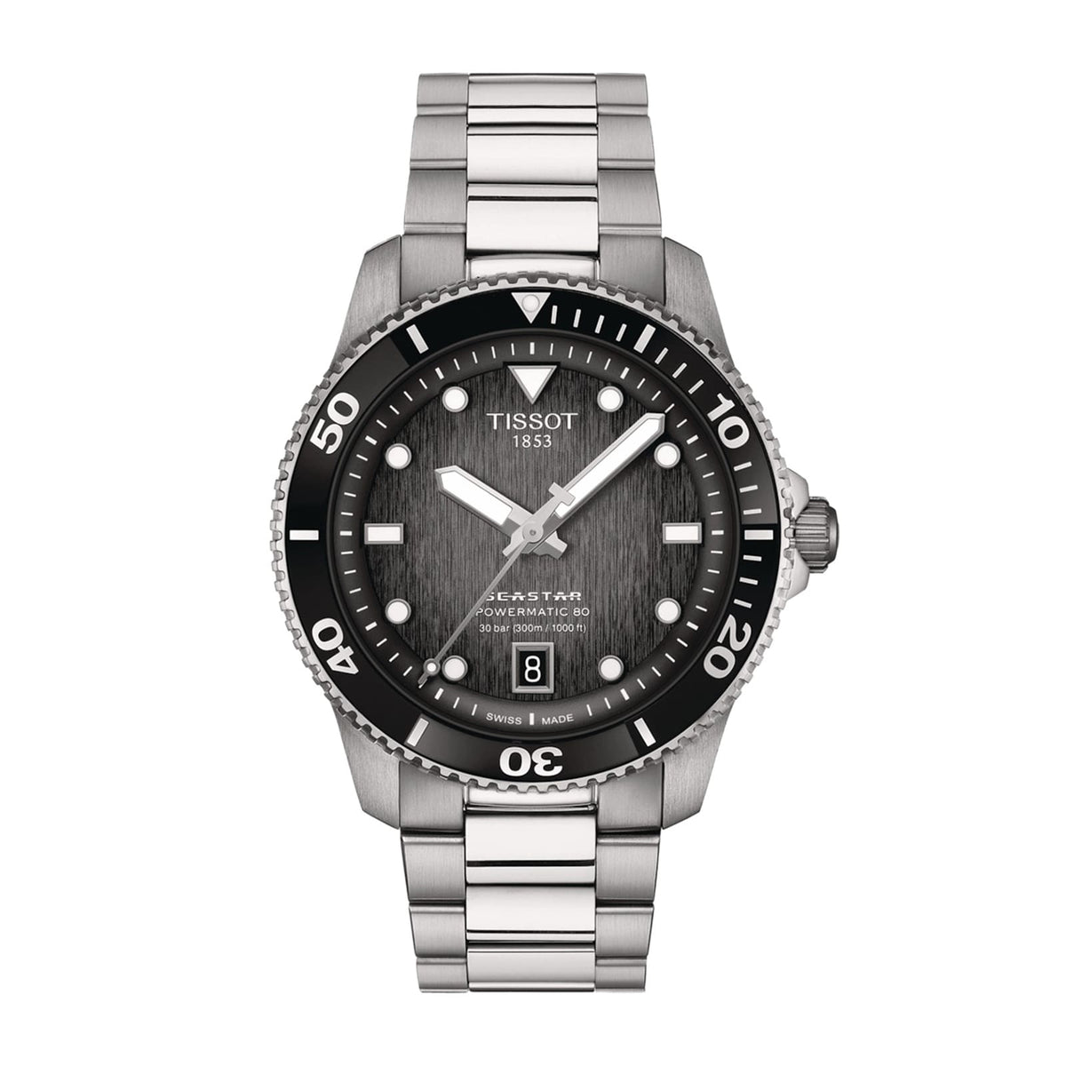 Seastar 1000 Powermatic 80 | 40mm, Steel, Black Dial - image 1