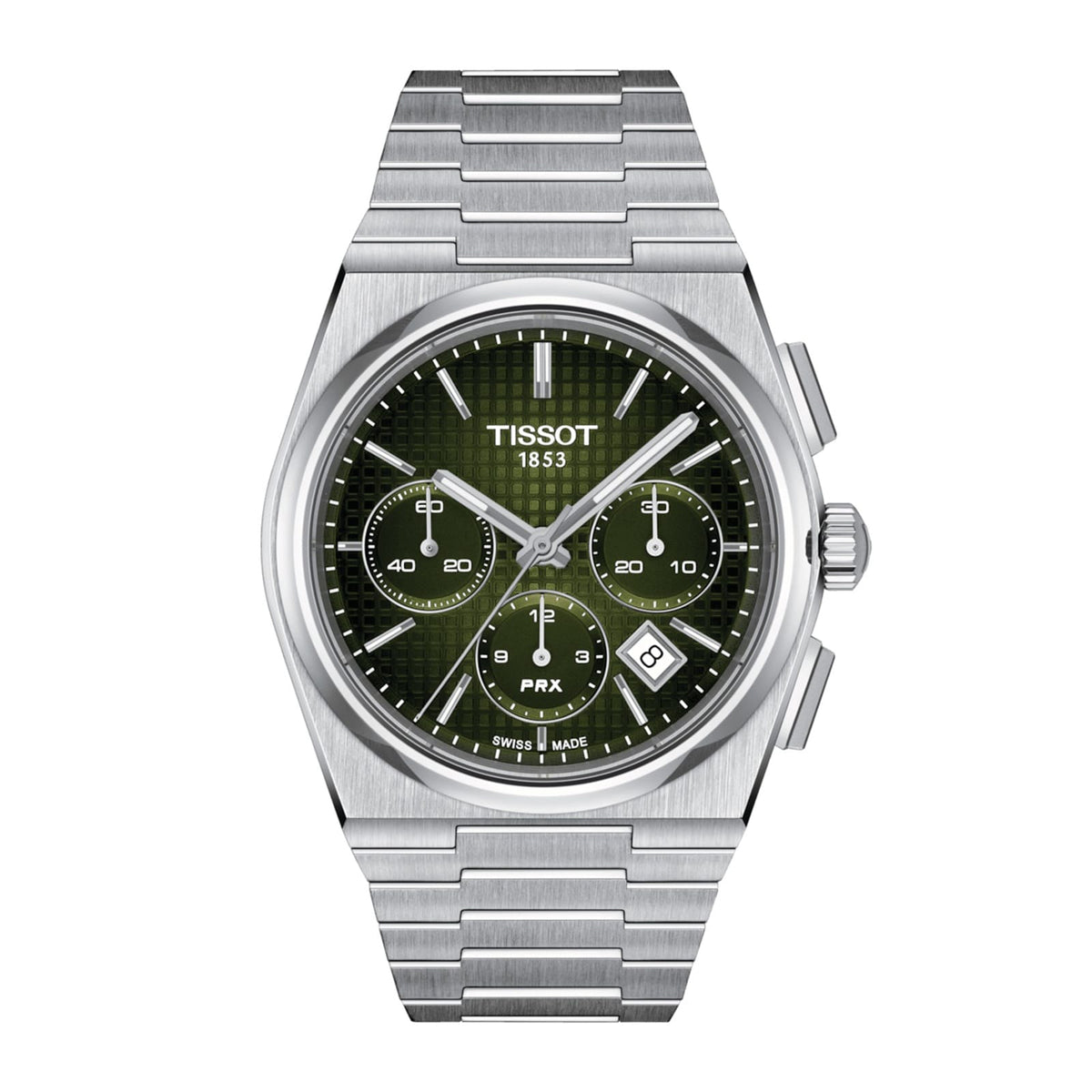 PRX Automatic Chronograph | 42mm, Steel, Green Dial - image 1