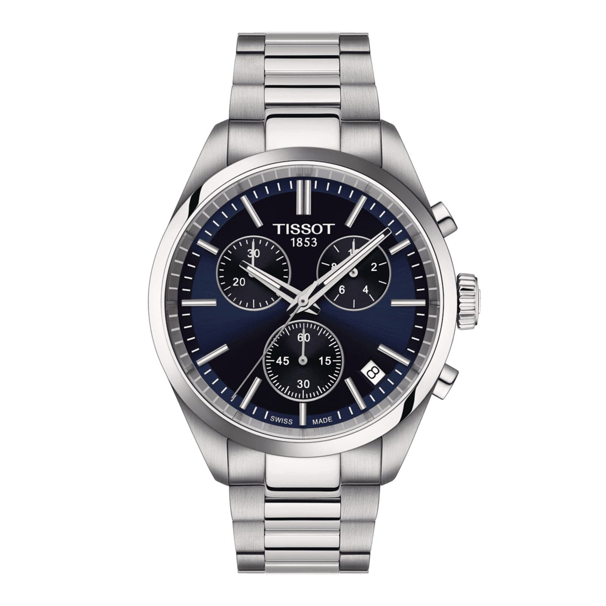 PR 100 Chronograph | 40mm, Steel, Blue Dial, Ref. T1504171104100 - image 1