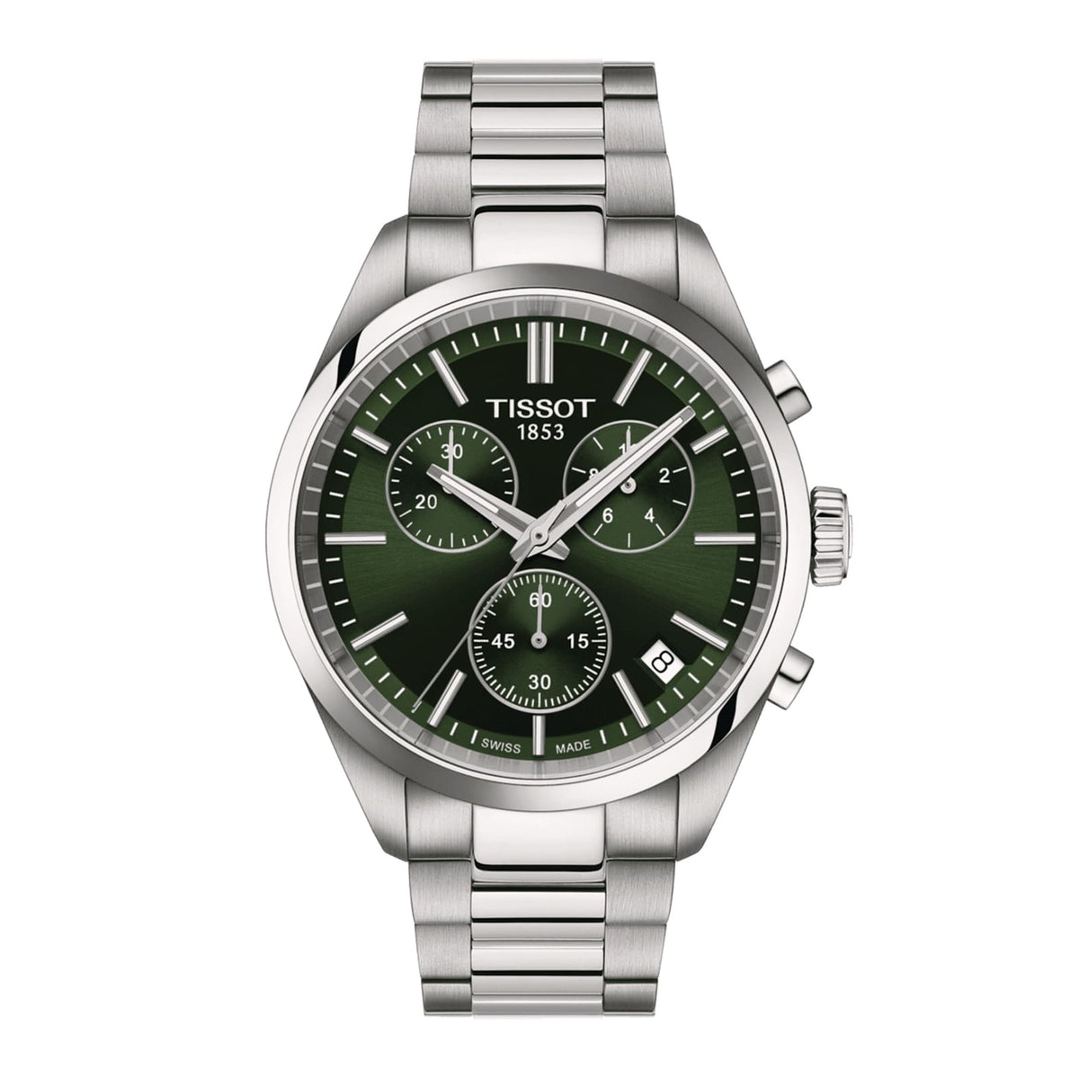 PR 100 Chronograph | 40mm, Steel, Green Dial - image 1