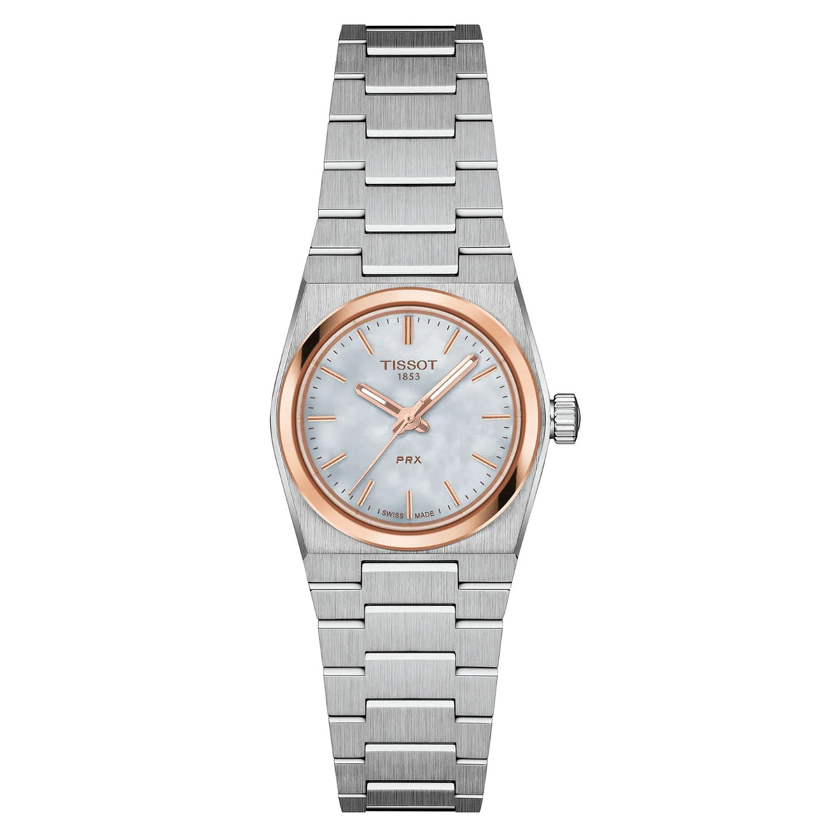 PRX | 25mm, Steel, Mother of Pearl Dial, Rose Bezel - image 1