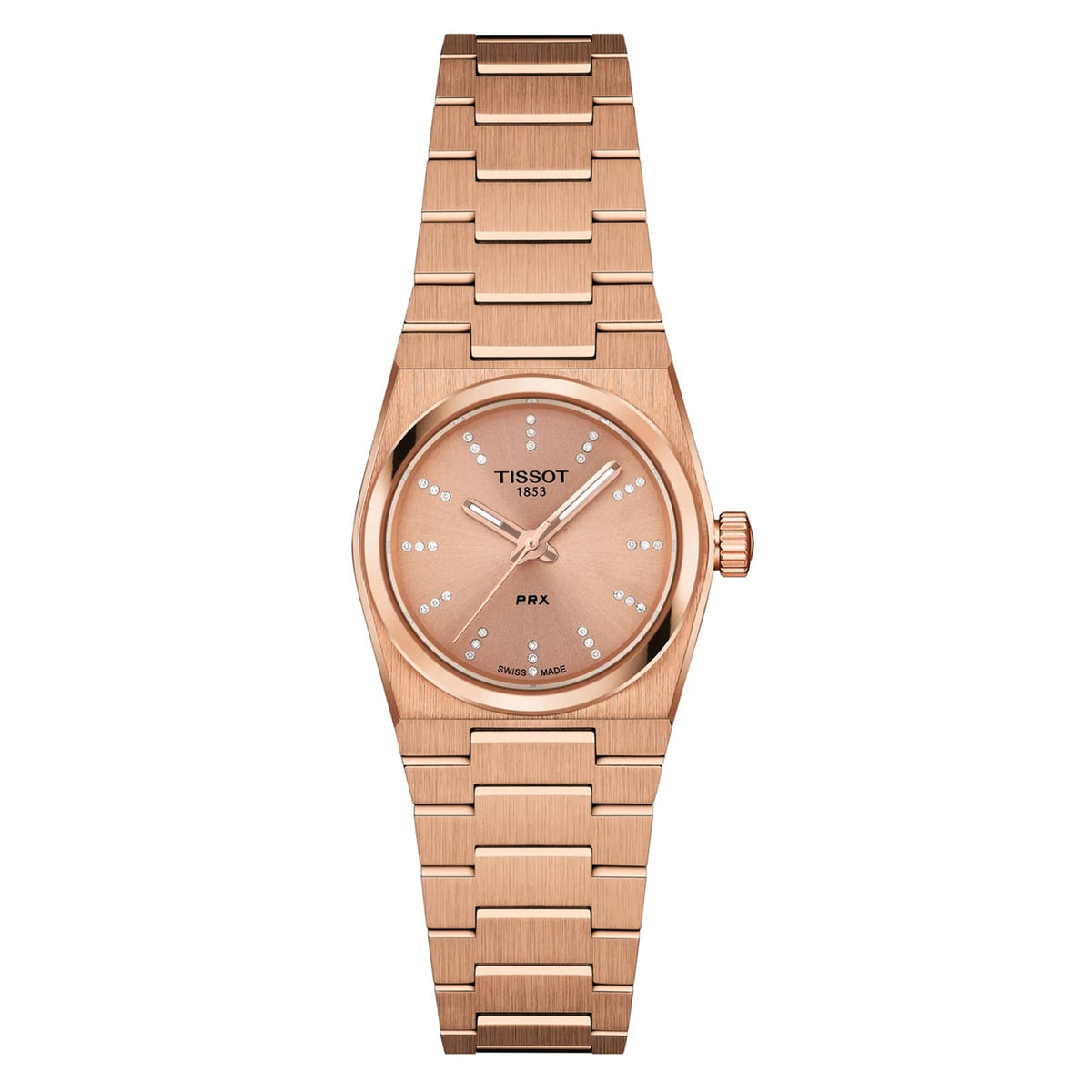 PRX | 25mm, Two-Tone Steel & PVD Rose Gold, Diamond Gold Dial - image 1