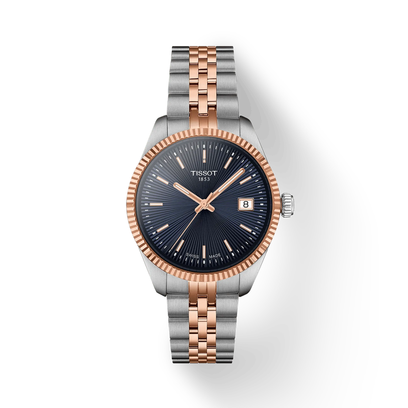 Ballade 34 | 34mm, Steel, Two-Tone Steel & 18K Rose Gold, Navy Dial - image 1