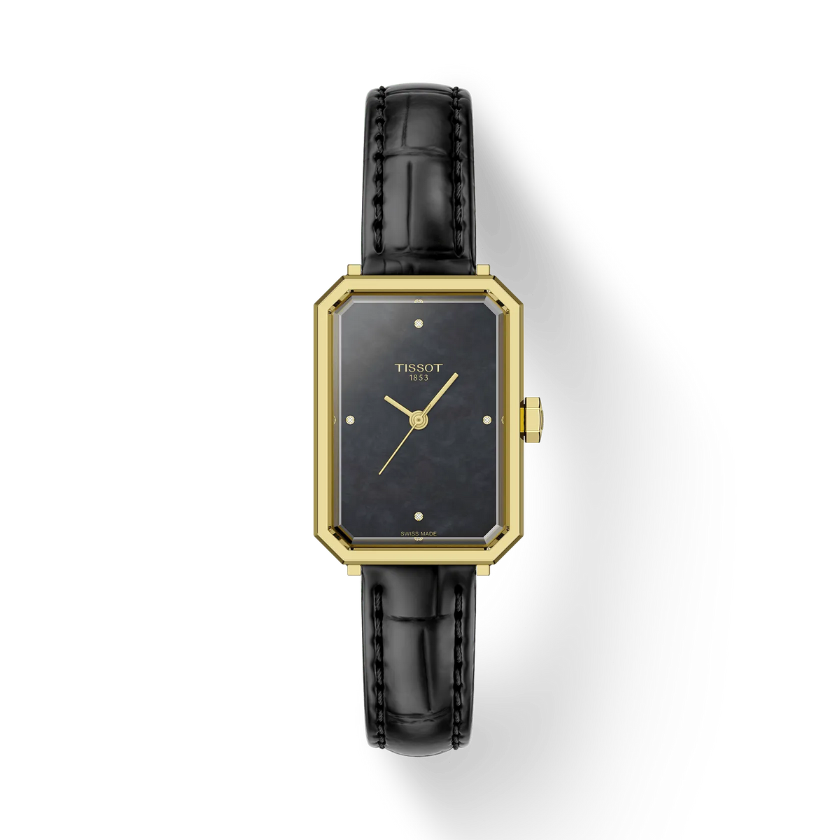 SRV 30mm | 22mm, Two-Tone Steel & PVD Yellow Gold, Leather, Blk MOP Dial - image 1