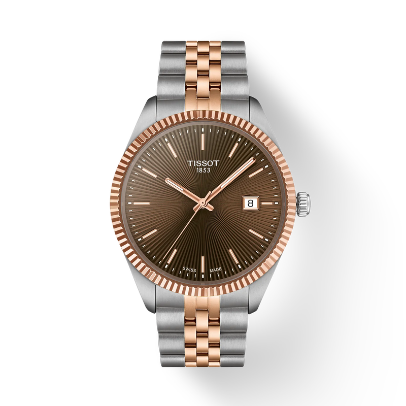 Ballade 40 | 40mm, Steel & PVD Rose Gold, Brown Dial - image 1