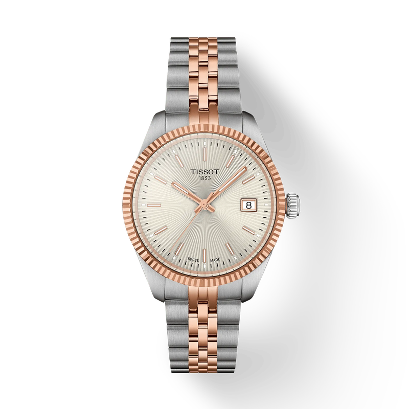 Ballade 34 | 34mm, Steel & PVD Rose Gold, Silver Dial - image 1