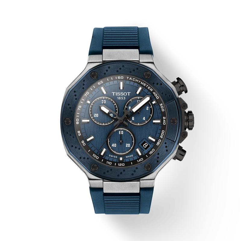 T-Race 45 | 45mm, Steel & PVD Black, Rubber, Navy Dial - image 1